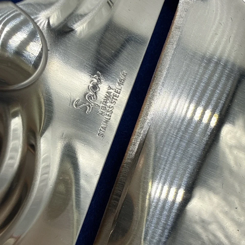 Kongetinn Hardanger Sylvplett Norwegian Pewter Cheese Slicer Stainless Steel